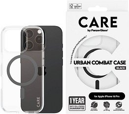 CARE by PanzerGlass® URBAN COMBAT Handy-Cover für Apple iPhone 16 Pro schwarz