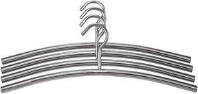 Zeller Kleiderbügel silber, 4 St.