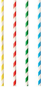 100 PAPSTAR Strohhalme pure farbsortiert