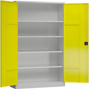 ClassiX Metallschrank X-530386 zinkgelb, lichtgrau 120,0 x 60,0 x 194,5 cm, aufgebaut, 1 St.