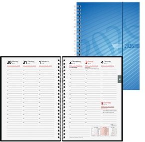 Thumbnail - rido idé Buchkalender mit Spirale 2026 blau