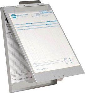 WESTCOTT Klemmbrett E-17003 00 DIN A4 silber Aluminium, 1 St.