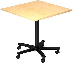 HAMMERBACHER VST88 Stehtisch höhenverstellbar ahorn 80,0 x 80,0 x 72,0 - 114,0 cm