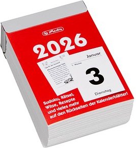 herlitz Abreißkalender Größe 3 2026, 1 St.