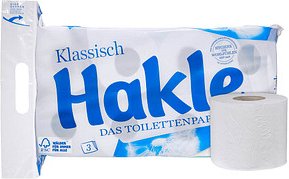 Hakle Toilettenpapier Klassisch 3-lagig, 8 Rollen