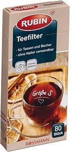 Thumbnail - RUBIN Teefilter, 80 St.