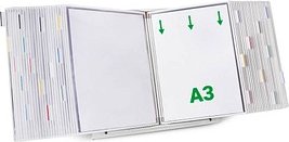 Thumbnail - tarifold Sichttafelsystem 433502 DIN A3 weiß mit 50 St. Sichttafeln, 1 St.