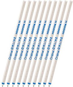 ONLINE® D1 Kugelschreiberminen M blau, 10 St.