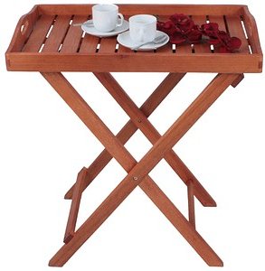 Garden Pleasure DALLAS Beistelltisch rechteckig Eukalyptus eukalyptus 44,0 x 44,0 x 74,0 cm, 1 St.