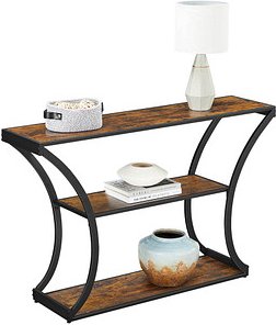 VASAGLE Konsolentisch rechteckig Spanplatte braun 120,0 x 30,0 x 80,0 cm, 1 St.