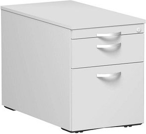 geramöbel Flex Rollcontainer lichtgrau 3 Auszüge 43,8 x 80,0 x 56,5 cm