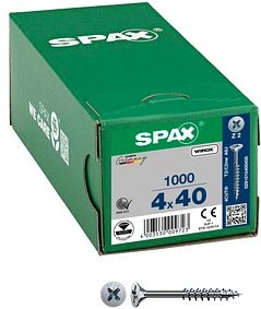 Thumbnail - SPAX® Universalschrauben Z2 Senkkopf WIROX 0291010400405 4 mm x 40 mm, 1.000 St.