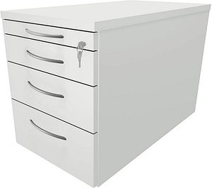 fm fastline Rollcontainer lichtgrau 4 Auszüge 43,6 x 80,0 x 52,0 cm