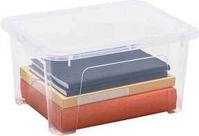 PAPERFLOW VIEW Aufbewahrungsbox 24,0 l transparent 44,0 x 34,0 x 22,5 cm