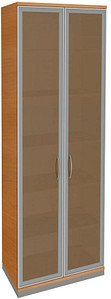 fm Aktenschrank Sidney, 4260267329153 buche, Acrylglas satiniert 5 Fachböden 80,0 x 44,2 x 222,1 cm