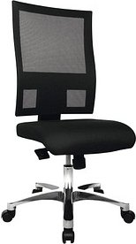 Topstar Bürostuhl Nito, PRONETSYT20 Stoff schwarz, Gestell alu