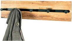 Thumbnail - HAKU Möbel Wandgarderobe 22314 braun Holz 5 Haken 60,0 x 15,0 cm