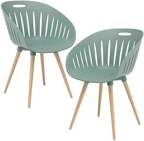 Topstar Schalenstühle T2023 FZ20EIO-2 olive Kunststoff, 2 St.