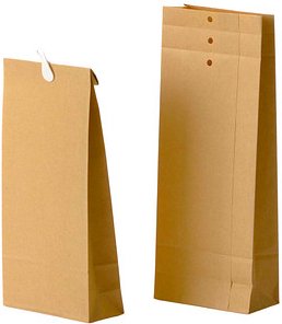 Thumbnail - BONG Musterbeutel M20 ohne Fenster braun mit 4,0 cm Falte, 250 St.