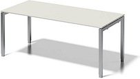 Thumbnail - BISLEY Cito höhenverstellbarer Schreibtisch grauweiß, silber rechteckig, 4-Fuß-Gestell silber 180,0 x 80,0 cm