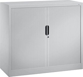CP Omnispace Rollladenschrank silber 2 Fachböden 120,0 x 42,0 x 103,0 cm