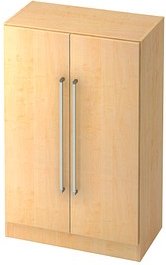HAMMERBACHER Aktenschrank 7550 CE, V7550/3/3/CE ahorn 2 Fachböden 80,0 x 42,0 x 127,0 cm