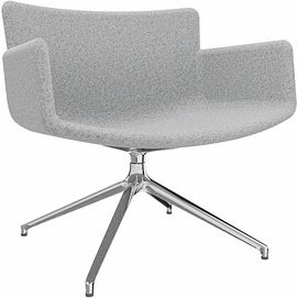 Thumbnail - fm Sessel LODUS hellgrau chrom Stoff, 1 St.