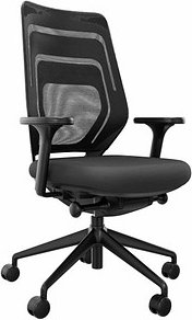 fm Bürostuhl Asiento, 4260761570839 Stoff schwarz, Gestell schwarz