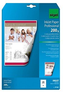 SIGEL Fotopapier IP681 DIN A4 matt 200 g/qm 25 Blatt