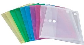 10 FolderSys Dokumententaschen DIN A4 farbsortiert glatt 0,20 mm