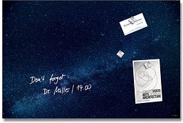Thumbnail - SIGEL Glas-Magnettafel artverum® 60,0 x 40,0 cm Design Galaxy