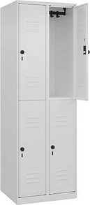 CP Spind Classic Plus verkehrsweiß 080300-20 S10012, 4 Schließfächer 60,0 x 50,0 x 185,0 cm