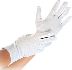 Thumbnail - HYGOSTAR unisex Arbeitshandschuhe Blanc weiß Größe 10, 12 Paar