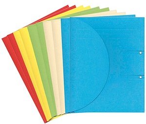 ELCO Ösenhefter Ordo Collecto Karton farbsortiert DIN A4 überbreit, 10 St.