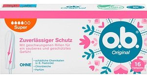 o.b. Tampons Original Super für sehr starke Periode, 16 St.