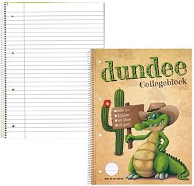 dundee Collegeblöcke liniert DIN A4 Innenrand, 5 Blöcke