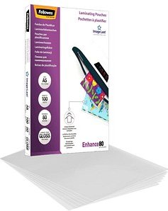 Fellowes Enhance80 ImageLast Laminierfolien glänzend für A5 80 micron, 100 St.
