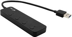Thumbnail - i-tec® USB-Hub USB 3.0 Metal 4-fach schwarz