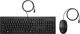 HP 225 Tastatur-Maus-Set kabelgebunden schwarz