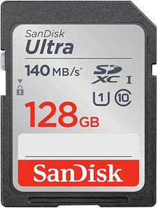 SanDisk Speicherkarte SDXC-Card Ultra, 128 GB, 1 St.