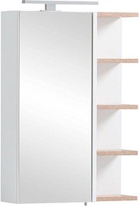 MÖBELPARTNER Spiegelschrank Balto 157385 weiß, wildeiche 49,7 x 16,0 x 74,4 cm