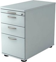 HAMMERBACHER Solid SC40 Standcontainer lichtgrau 4 Auszüge Stahl-Bügelgriff chrom 42,8 x 80,0 x 72,0 - 76,0 cm