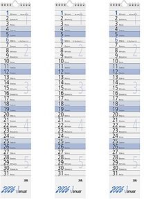 3 Streifenkalender 2026