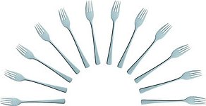 Thumbnail - solex® Dessertgabeln Karina silber, 12 St.