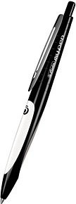 herlitz Kugelschreiber my.pen schwarz/weiß, Schreibfarbe: blau, 1 St.
