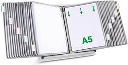 tarifold Sichttafelsystem 435300 DIN A5 grau mit 30 St. Sichttafeln, 1 St.