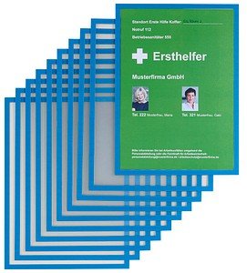 FRANKEN Magnetrahmen ECO blau A4, 10 St.