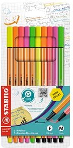 STABILO point 88 und pen 68 Malset farbsortiert, 10 St.