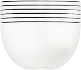 6 ID Fine Schalen Modest Black Mesa weiß 13,0 cm