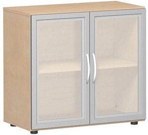 geramöbel Aktenschrank Flex, S-382800-GTB buche, Acrylglas satiniert 1 Fachboden 80,0 x 42,0 x 75,2 cm